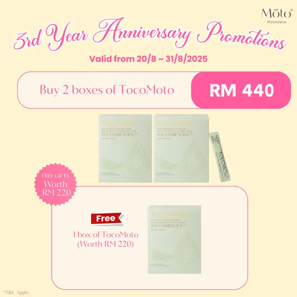 3rd Year Anniversary 2025 - Buy 2 boxes of TocoMoto Free 1 Box of TocoMoto