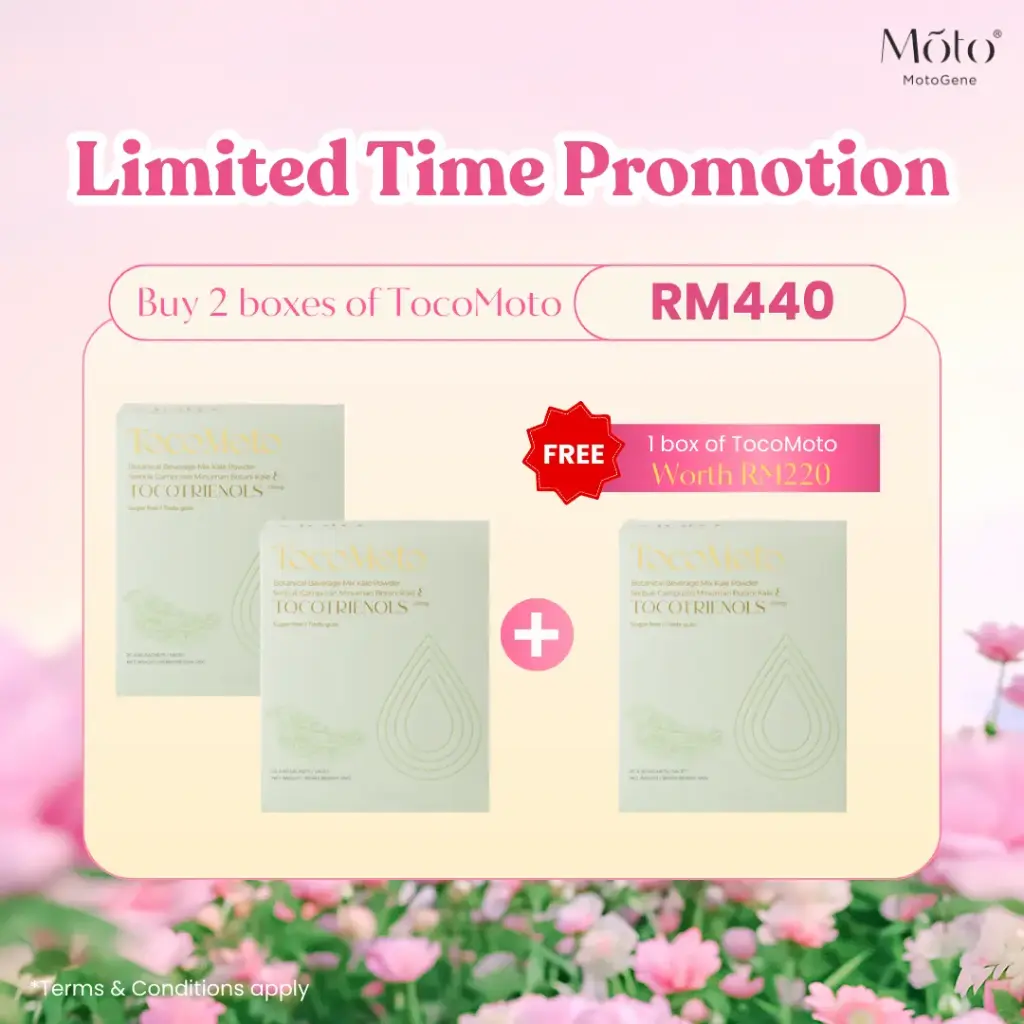Limited Time Promotion - Buy 2 boxes TocoMoto Free 1 box TocoMoto  