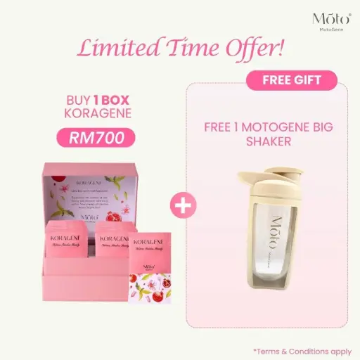 Buy 1 box KoraGene Free 1pc Big Shaker (RM700)