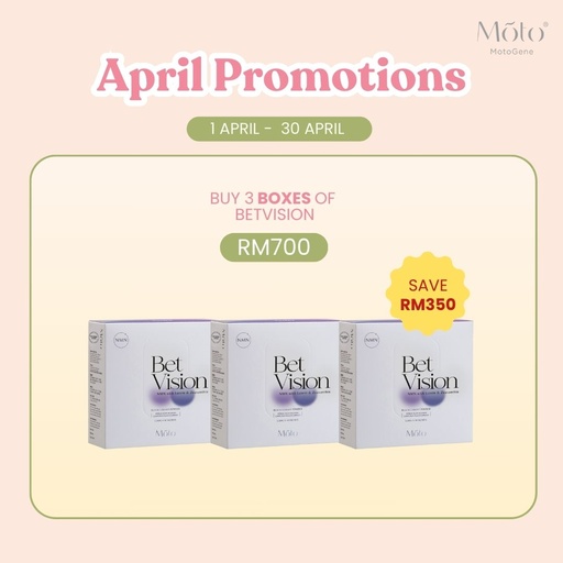 April 2025 Promotion Buy 3 Boxes BetVision (EXP Date : 11/25)