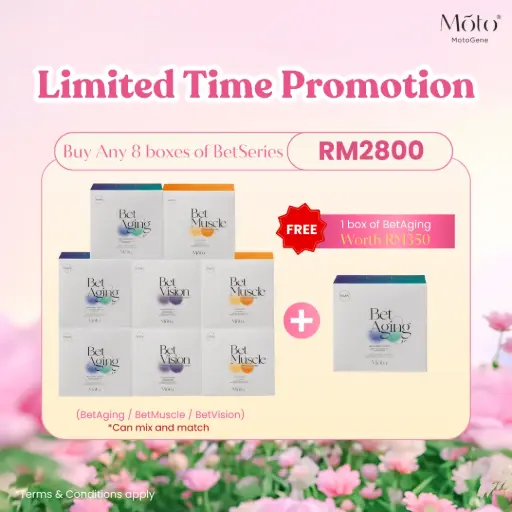 Limited Time Promotion - Buy 8 boxes BetSeries Free 1 box of BetAging