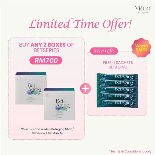 Buy 2 boxes of BetSeries Free 5 sachets BetAging (November-December '25)